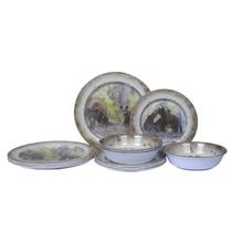 Conjunto de louças Gofunfun Bear 12 peças de melamina para 4 pessoas Conjunto de louças Gofunfun Bear 12 peças de melamina para 4 pessoas