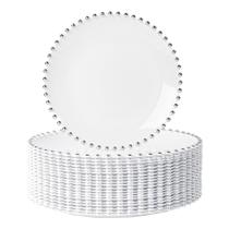 Conjunto de louças HOMIP 50 unidades de pratos 25x25cm 10" e 18cm 7"