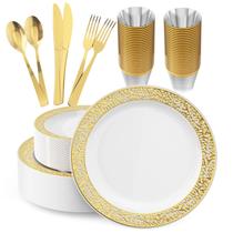 Conjunto de louças JOLLY CHEF 150 peças: 25 pratos, 25 talheres Conjunto de louças JOLLY CHEF 150 peças: 25 pratos, 25 talheres