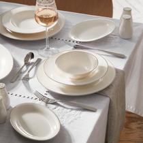 Conjunto de louças Karaca Lexi Platin 56 peças Bone China