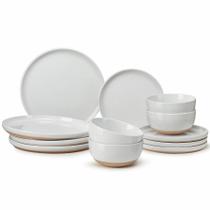 Conjunto de louças Metflavor Farmhouse Stoneware 12 peças