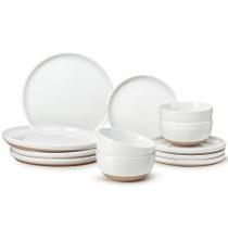 Conjunto de louças Metflavor Farmhouse Stoneware 12 peças