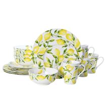 Conjunto de louças Mikasa Lemons, serviço de 16 peças para 4