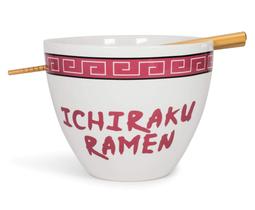 Conjunto de louças Naruto Ichiraku Ramen, tigela de 480 ml com pauzinhos