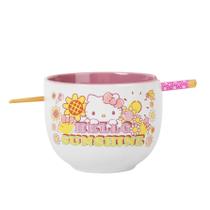 Conjunto de louças Ramen Silver Buffalo Hello Kitty Ceramic