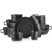Conjunto de louças Stone Lain Coupe Black Matte 32 peças Conjunto de louças Stone Lain Coupe Black Matte 32 peças