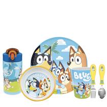 Conjunto de louças Zak Designs Bluey Kids de 6 peças sem BPA Conjunto de louças Zak Designs Bluey Kids de 6 peças sem BPA