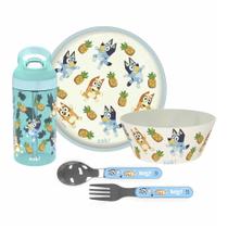 Conjunto de louças Zak Designs Bluey Kids Plastic Stainless