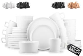 Conjunto de louças Zulay Kitchen Terra Stoneware 32 peças branco