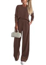 Conjunto de lounge canelado KIRUNDO Fall de 2 peças Coordinated Outfit GG