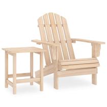 Conjunto de lounge de pátio, cadeira Adirondack de madeira maciça de abeto vidaXL