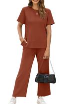 Conjunto de lounge feminino Outfit XIEERDUO de 2 peças