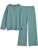 Conjunto de Lounge LILLUSORY Feminino - Suéter de Duas Peças