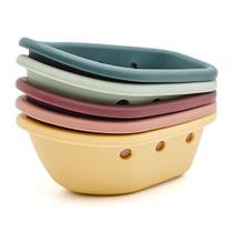 Conjunto de lua de silicone Stacking Boats Toy nouka de mais de 6 m com furos