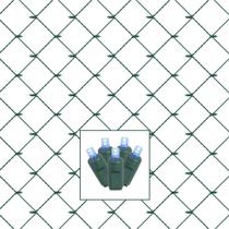 Conjunto de Luces de Red Navideñas con LED Destellantes Azules Vickerman 120