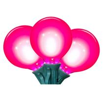 Conjunto de Luces LED Vickerman Rosas con Bombillas de Vidrio G50-E12 Filamento 15 unidades