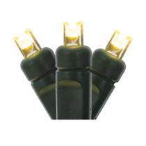 Conjunto de Luces Navideñas Vickerman 10m LED Blanco Cálido con Cable Verde