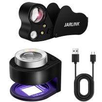 Conjunto de lupa JARLINK 30X 60X Jewelers Lupe com luz LED
