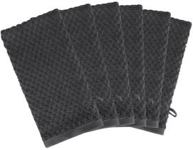 Conjunto de luvas de banho COTTON CRAFT Euro Spa Waffle Weave Toalha x6 cinza