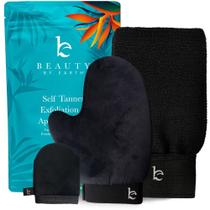Conjunto de luvas de bronzeamento Beauty by Earth Self Tanner com esfoliante Conjunto de luvas de bronzeamento Beauty by Earth Self Tanner com esfoliante