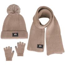 Conjunto de luvas de cachecol com gorro de inverno para crianças de 2 a 7 anos Conjunto de luvas de cachecol com gorro de inverno para crianças de 2 a 7 anos