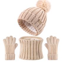 Conjunto de luvas de cachecol e gorro de inverno para crianças de 3 a 9 anos em Tontuland