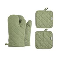 Conjunto de luvas de forno e porta-panelas M MIAOYAN de alta resistência ao calor