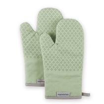 Conjunto de luvas de forno KitchenAid Asteroid Pistachio Green 2 peças Conjunto de luvas de forno KitchenAid Asteroid Pistachio Green 2 peças