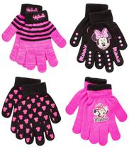 Conjunto de luvas Disney para crianças e meninas Minnie Mouse de 4 a 7 anos Conjunto de luvas Disney para crianças e meninas Minnie Mouse de 4 a 7 anos