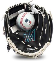 Conjunto de luvas e bolas de teeball Franklin Sports MLB Miami Marlins