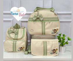 Conjunto de luxo mochila 2 em 1/ 3 peças tiara baby