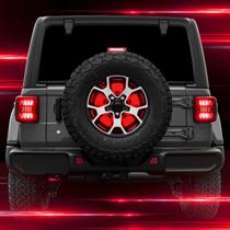 Conjunto de luz de veículo XK GLOW XK041019 para Jeep 5th Wheel