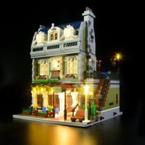 Conjunto de Luz LED para Lego 10243 - Compatível com Modelo de Restaurante - Kit de Construção