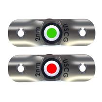 Conjunto de luzes de navegação LED para rub rail TACO Marine 2,5"