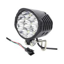 Conjunto De Luzes Dianteira E Traseira Para Bicicleta Elétrica 24-48V Com Buzina, Farol E