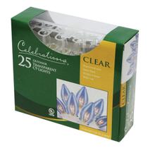 Conjunto de luzes incandescentes Celebrations C9 Transparent 7.3m 25 Lights Conjunto de luzes incandescentes Celebrations C9 Transparent 7.3m 25 Lights
