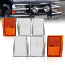 Conjunto de Luzes Laterais de Canto Transparentes AmeriLite para Chevy GMC Conjunto de Luzes Laterais de Canto Transparentes AmeriLite para Chevy GMC