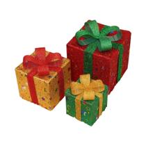 Conjunto De Luzes LED Para Caixa De Presente De Natal, Alimentadas Por Bateria, Decoração Festiva Conjunto De Luzes LED Para Caixa De Presente De Natal, Alimentadas Por Bateria, Decoração Festiva