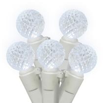 Conjunto de luzes LED Vickerman 100 Light G12 Cool White em fio branco Conjunto de luzes LED Vickerman 100 Light G12 Cool White em fio branco