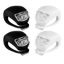 Conjunto de luzes traseiras dianteiras da bicicleta da bicicleta do silicone do diodo emissor de luz do clipe do