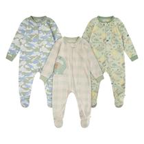 Conjunto de Macacão com Pés em Microfibra Soft HUGGIES - Kit com 3 Conjunto de Macacão com Pés em Microfibra Soft HUGGIES - Kit com 3