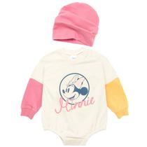 Conjunto de Macacão para Bebê Disney Minnie Mouse em French Terry Conjunto de Macacão para Bebê Disney Minnie Mouse em French Terry