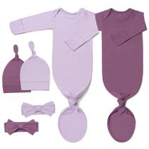 Conjunto de Macacão para Bebê Noah Baby com Nó e Touca 2 Peças