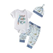 Conjunto de macacões Clothing Amnnchya Newborn Baby Boy Fishing (azul) Conjunto de macacões Clothing Amnnchya Newborn Baby Boy Fishing (azul)