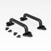 Conjunto de maçanetas de celeiro SMARTSTANDARD Heavy Duty 9 polegadas em preto