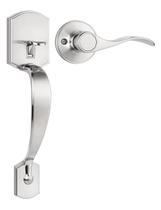 Conjunto de maçanetas de porta Tinewa Camelot Trim Lower Half Handleset
