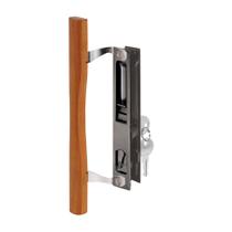 Conjunto de maçanetas de vidro deslizantes Prime-Line C 1032 Wood Conjunto de maçanetas de vidro deslizantes Prime-Line C 1032 Wood
