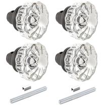 Conjunto de maçanetas de vidro TopToToo Vintage Crystal Rubbed Bronze Conjunto de maçanetas de vidro TopToToo Vintage Crystal Rubbed Bronze
