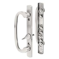 Conjunto de maçanetas deslizantes para pátio Prime-Line C 1282 em níquel acetinado