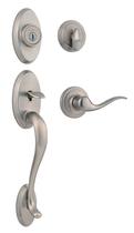 Conjunto de maçanetas e fechaduras dianteiras Kwikset Shelburne